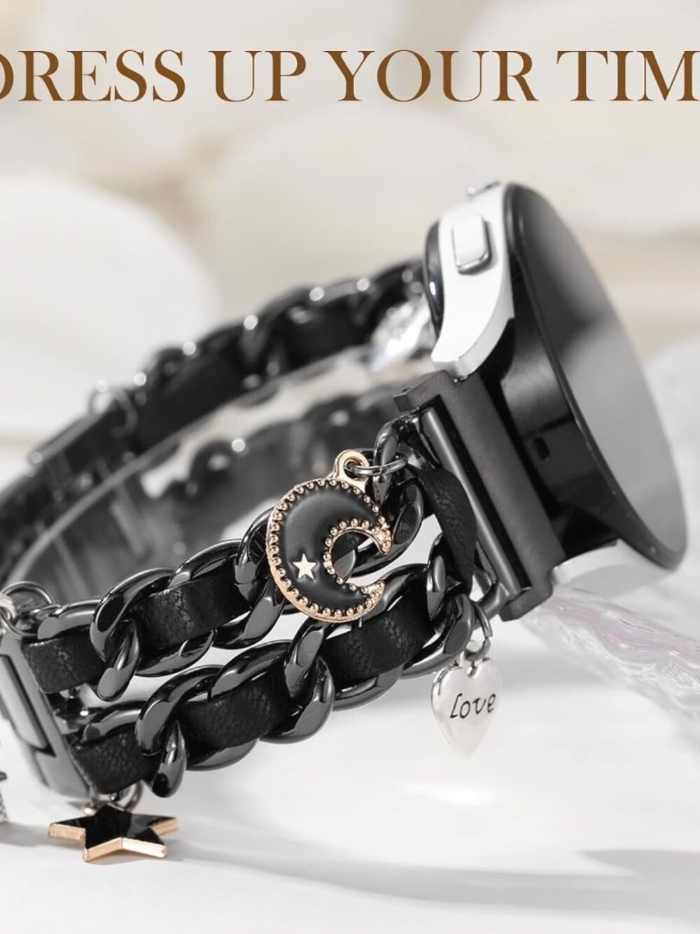 Stylish Metal Band Compatible with Samsung Galaxy Watch 7 Band Women - Picture 4 of 9